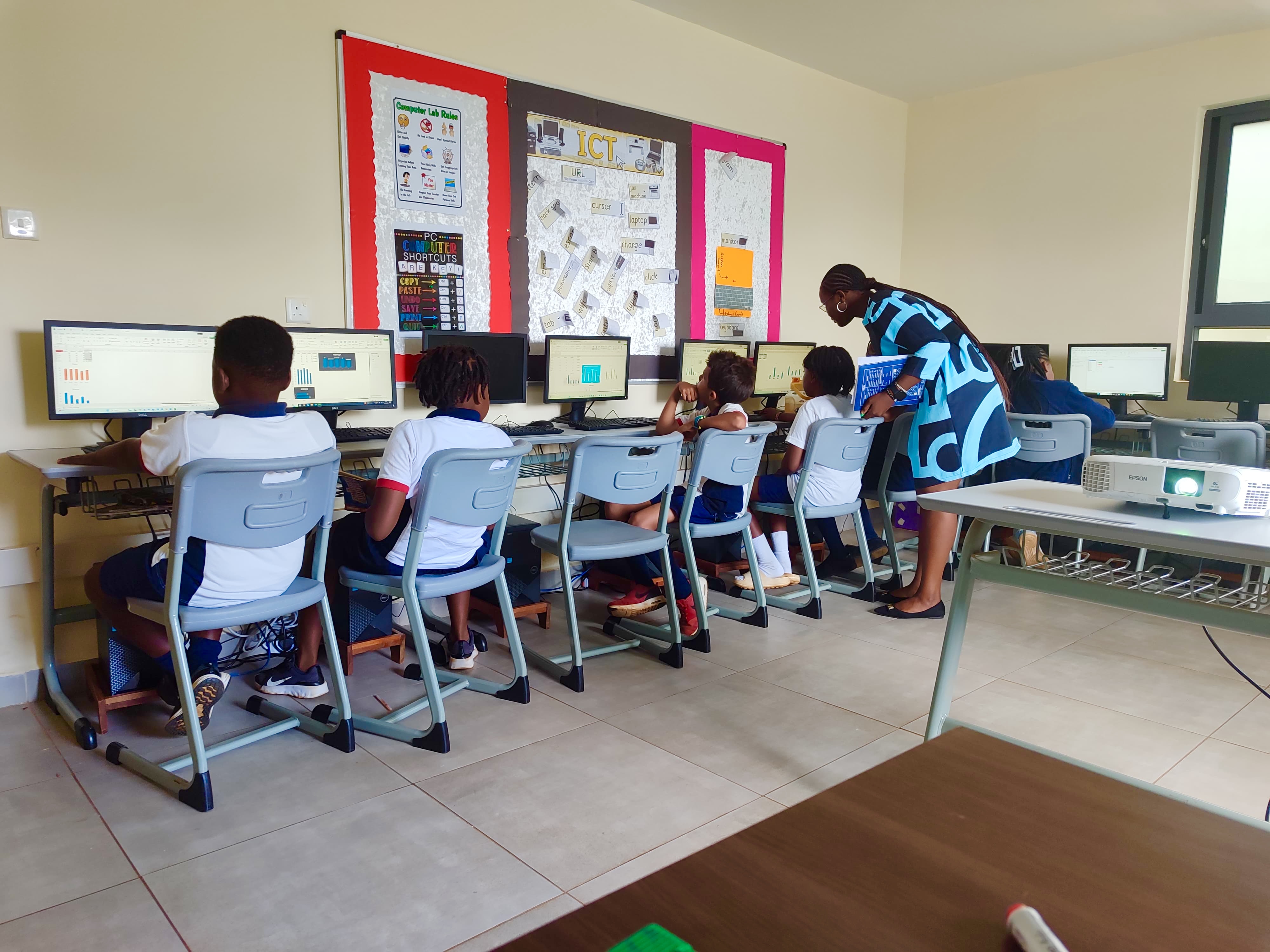 Happy students in a supportive environment